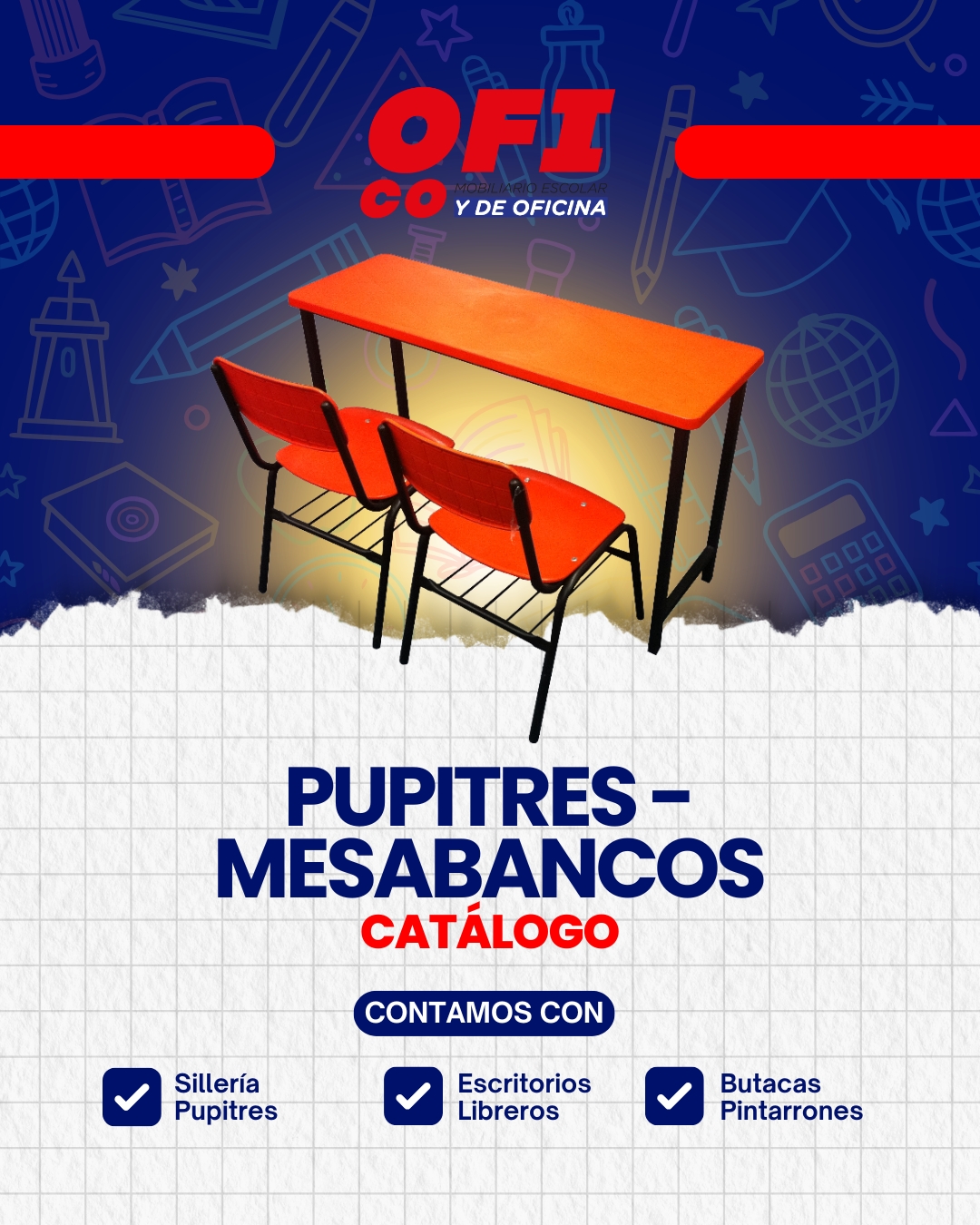 Pupitres y Mesabancos